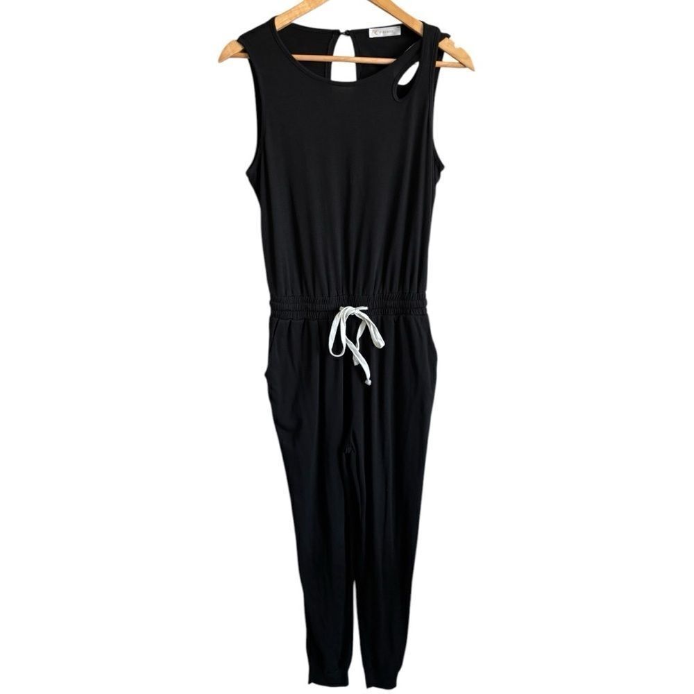 Kirundo Black Sleeveless Jumpsuit